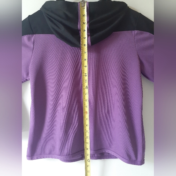 SJB Active women's purple/black long sleeve zip-up hoodie size XL - Picture 5 of 8